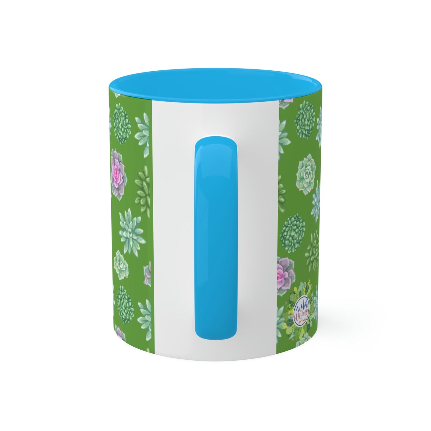 Succulent Life without Coffee, Colorful Mugs, 11oz