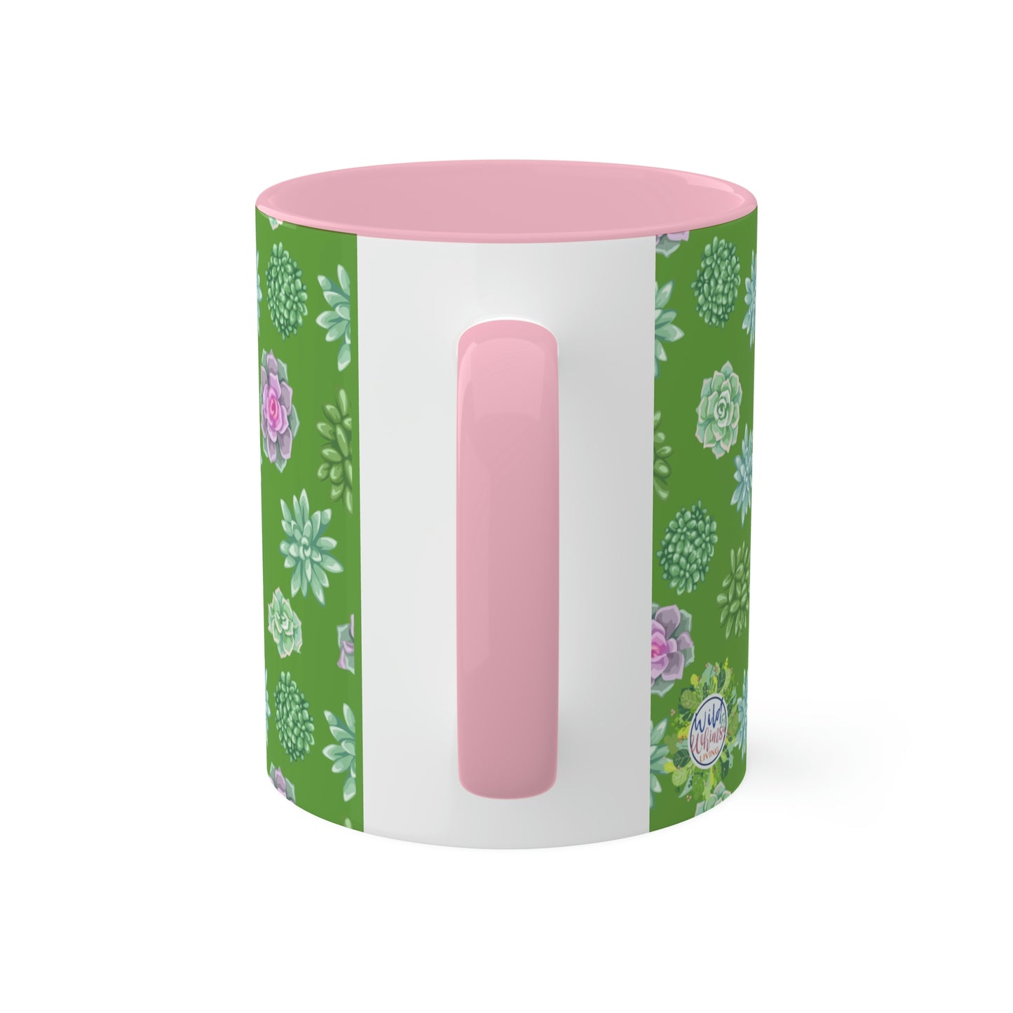 Succulent Life without Coffee, Colorful Mugs, 11oz