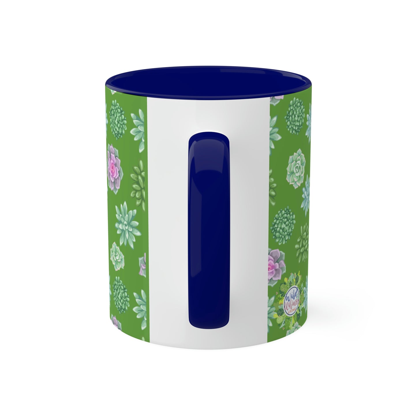 Succulent Life without Coffee, Colorful Mugs, 11oz