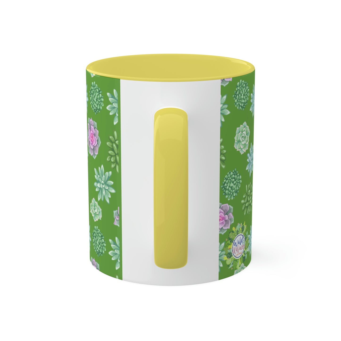 Succulent Life without Coffee, Colorful Mugs, 11oz