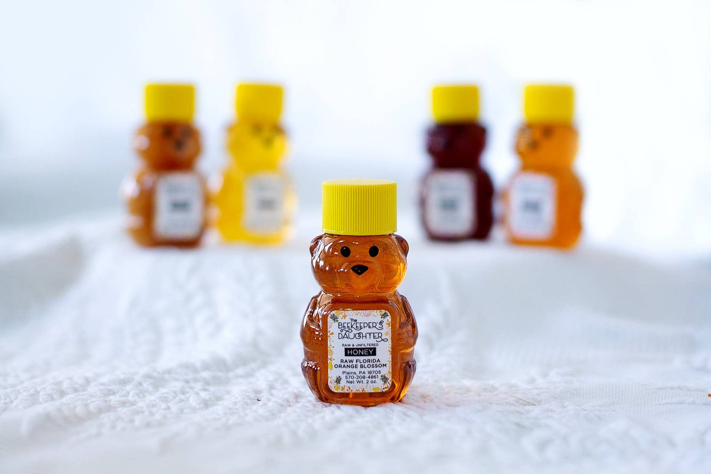 Mini Honey Bear - Raw Florida Orange Blossom Honey